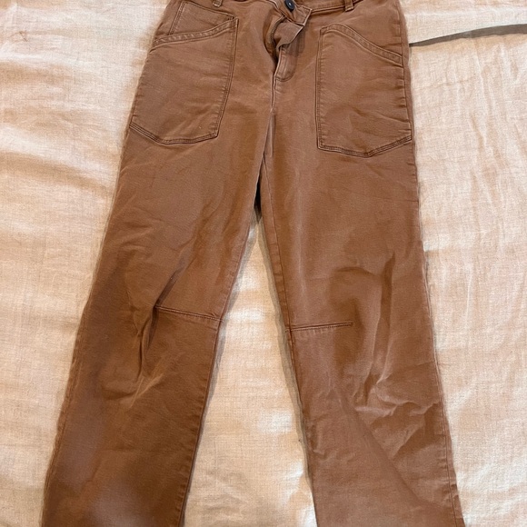 Women's Wide Leg Brown Pants - Picture 1 of 2